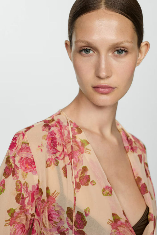 Chemisier (manches courtes) Multicolore - MANGO