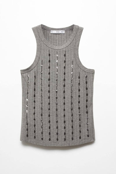 Singlet Grijs - MANGO