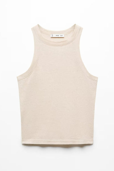 Débardeur Beige - MANGO