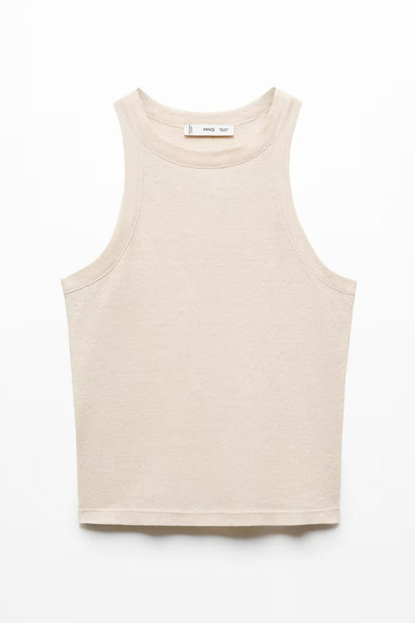 Débardeur Beige - MANGO