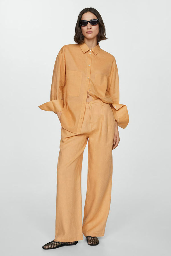 Pantalon de costume Orange - MANGO