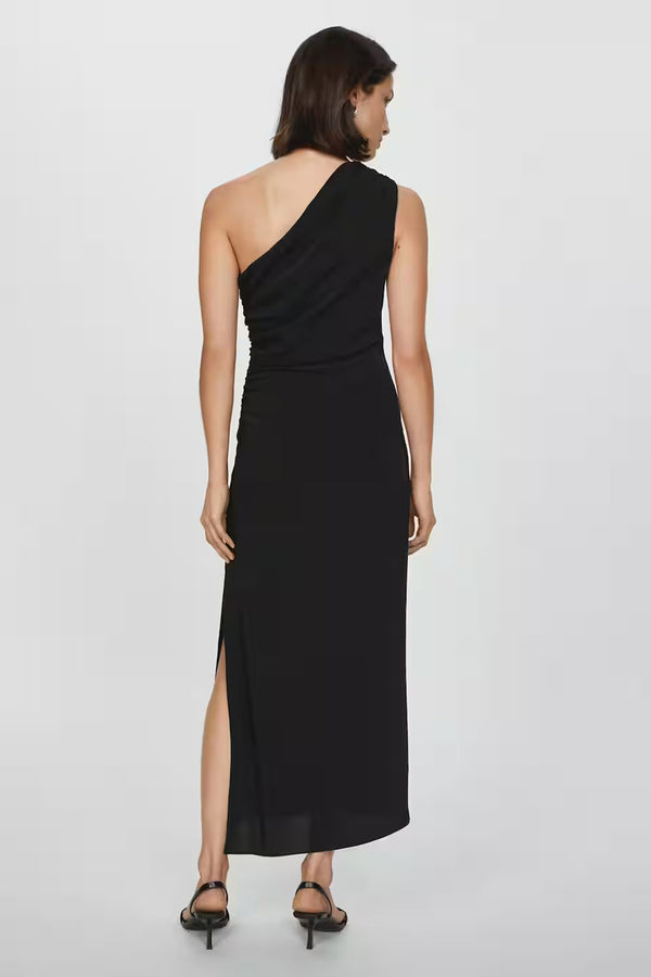 Robe  Noir - MANGO