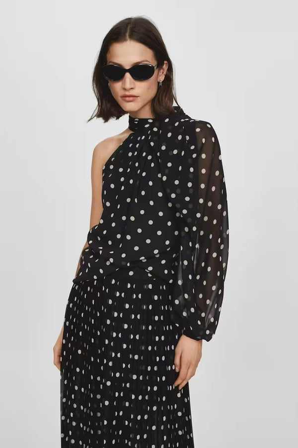 Blouse Noir - MANGO