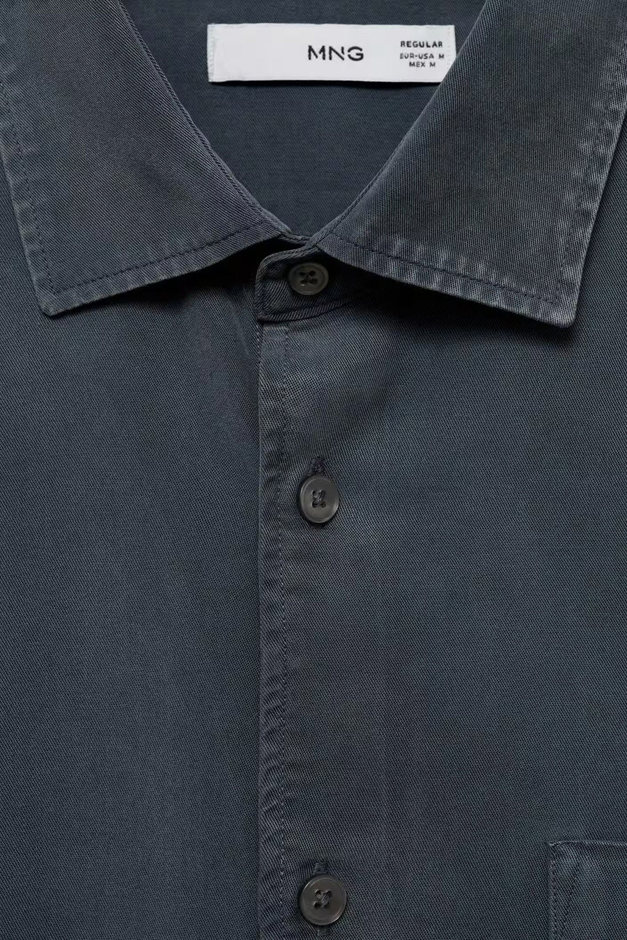 Chemise (manches courtes) Bleu - MANGO