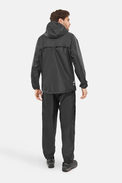 Veste noire de VIKING, ensemble imperméable avec pantalon, vue arrière.