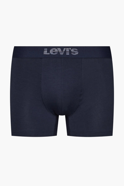 Boxer bleu de Levi's, avec logo en motif ton sur ton sur l'élastique à la taille.