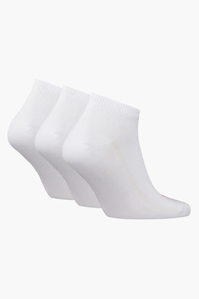 Witte sokken van Levi's® Accessories, set van drie, van geribd katoen.