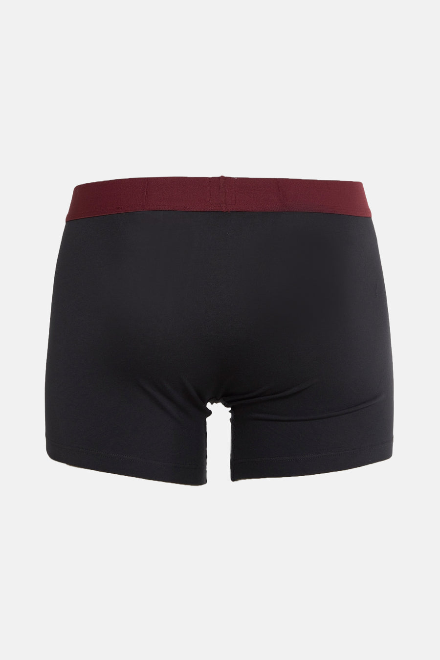 Boxer noir de Levi's® Accessories, avec ceinture bordeaux, vu de dos sur fond blanc.
