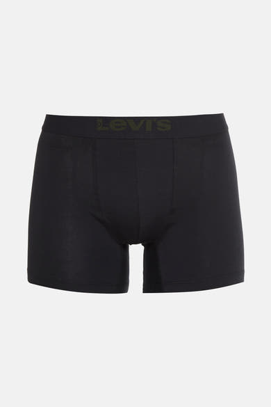 Zwarte boxer van Levi's, met een elastische tailleband met het merklogo.