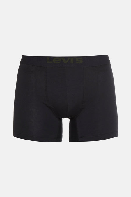 Zwarte boxer van Levi's, met een elastische tailleband met het merklogo.