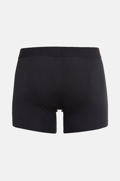 Boxer noir de Levi's® Accessories, uni et avec une ceinture élastique visible.