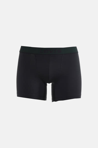 Boxer noir par Levi's® Accessories, avec une ceinture verte à logo.