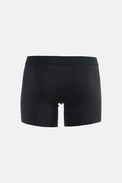 Boxer noir de Levi's® Accessories, avec une ceinture élastique verte.