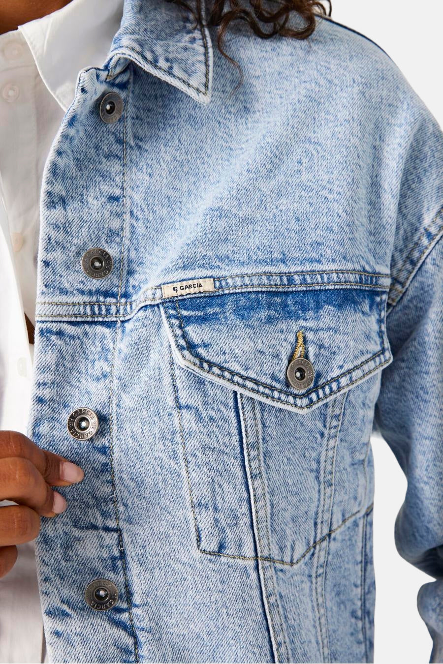 Jeansjas LIGHT BLUE DENIM - GARCIA