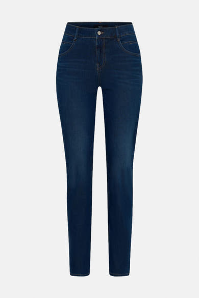 Jean slim en denim bleu de BRAX, coupe droite classique.