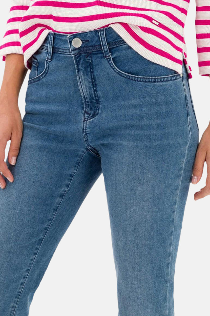 MARY STRAIGHT - Mid blue denim