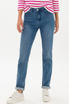 MARY STRAIGHT - Mid blue denim