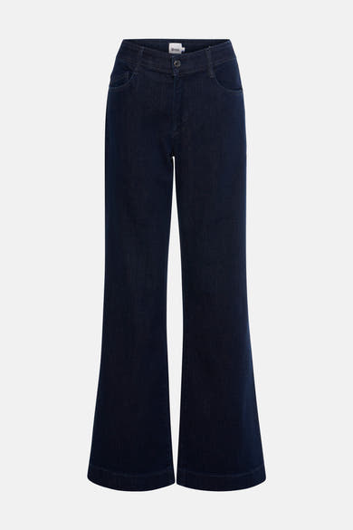 Jean large en denim bleu foncé de BRAX, avec poches avant et jambes évasées.