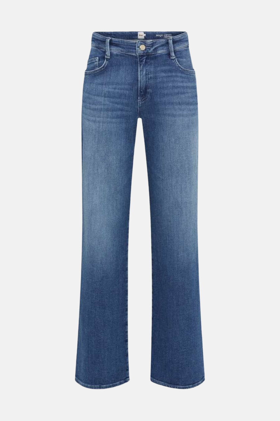 Jean large en denim bleu moyen de BRAX.