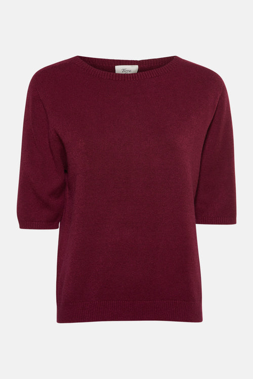 Pull met ronde hals - Bordeaux