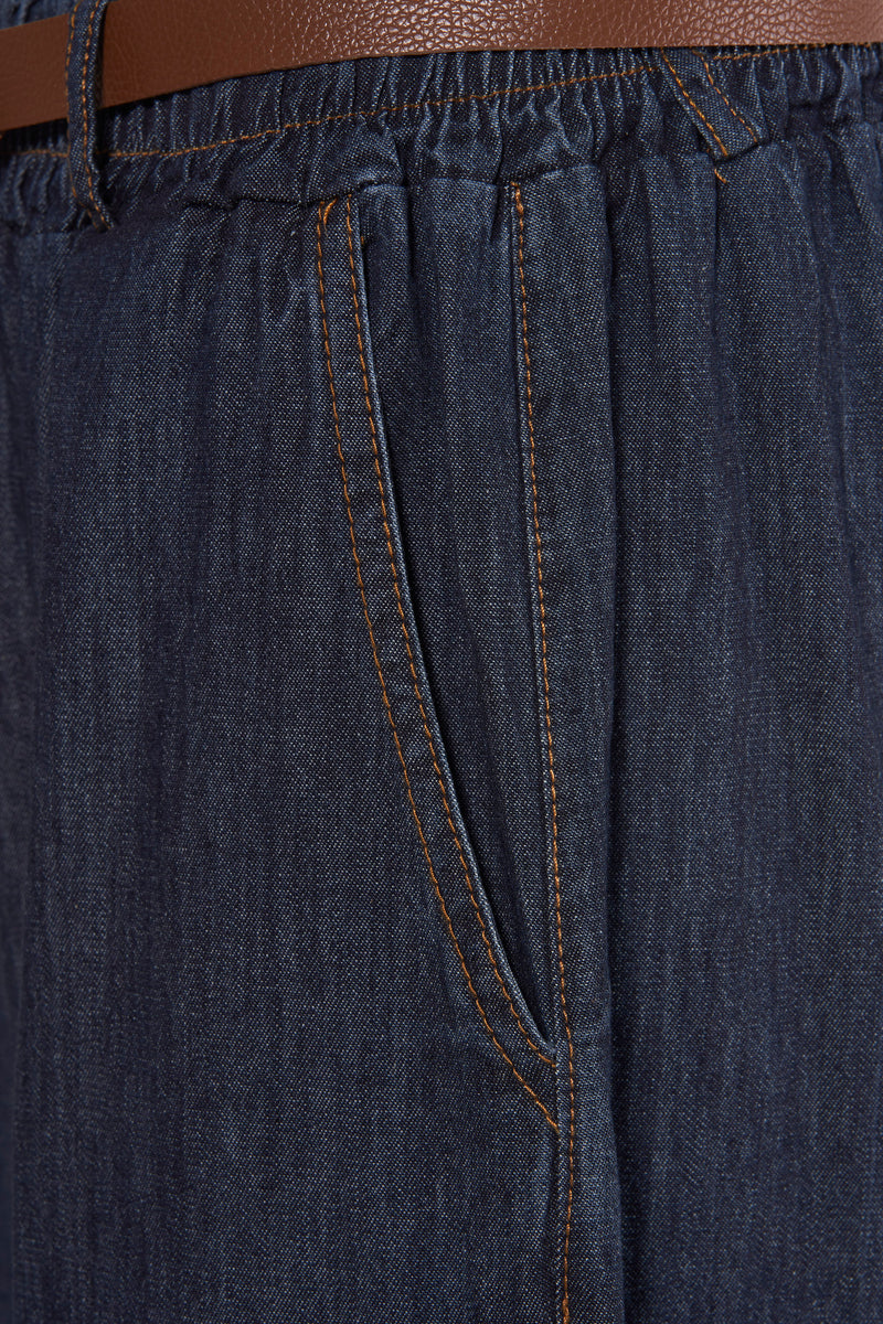 Kostuumbroek - dark blue denim