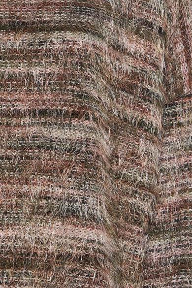 Pull à col rond multicolore de Terra di Siena avec texture duveteuse et motif chiné.