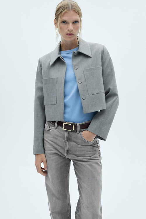 Jean droit Gris - MANGO