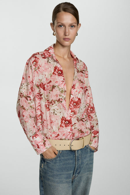 Chemise à manches longues - rose
