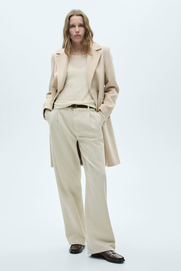 Veste longue Beige - MANGO