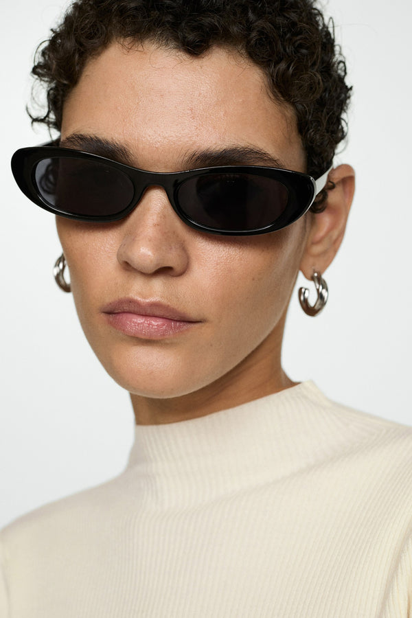 Pull col rond Blanc - MANGO