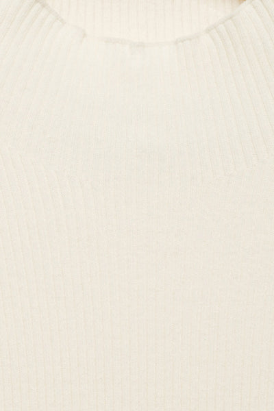 Pull col rond Blanc - MANGO