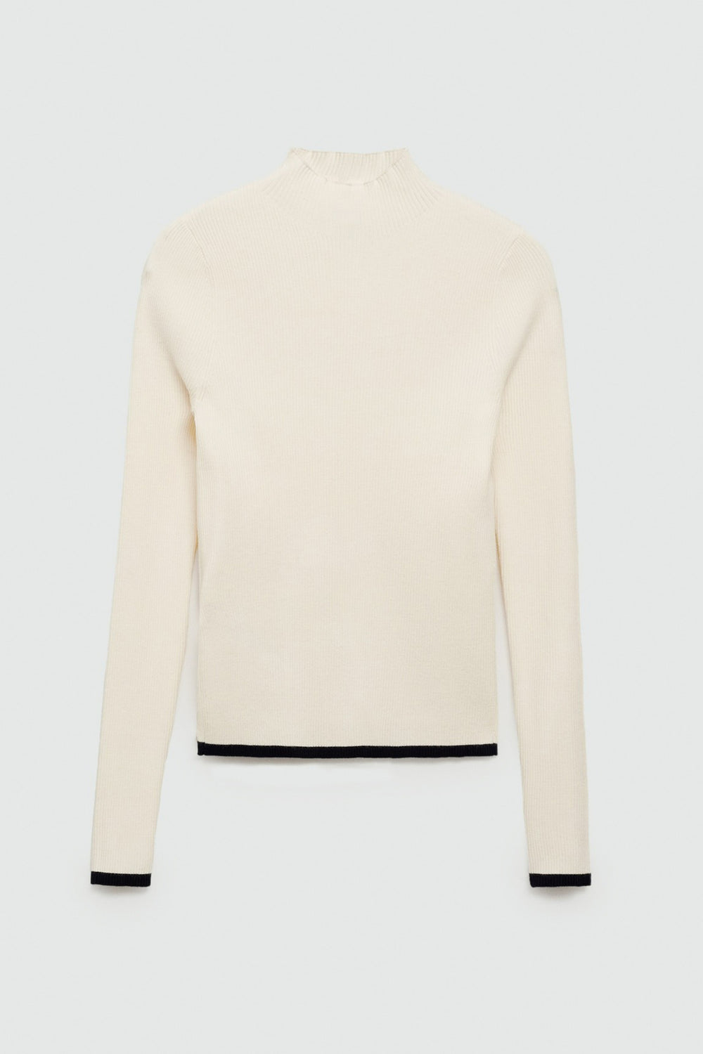 Pull col rond Blanc - MANGO