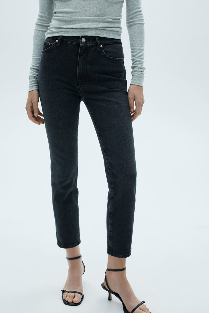 Jean slim BLACK DENIM - MANGO