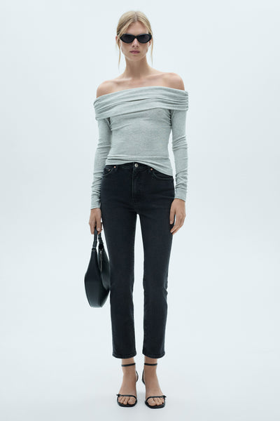 Jeans slim BLACK DENIM - MANGO