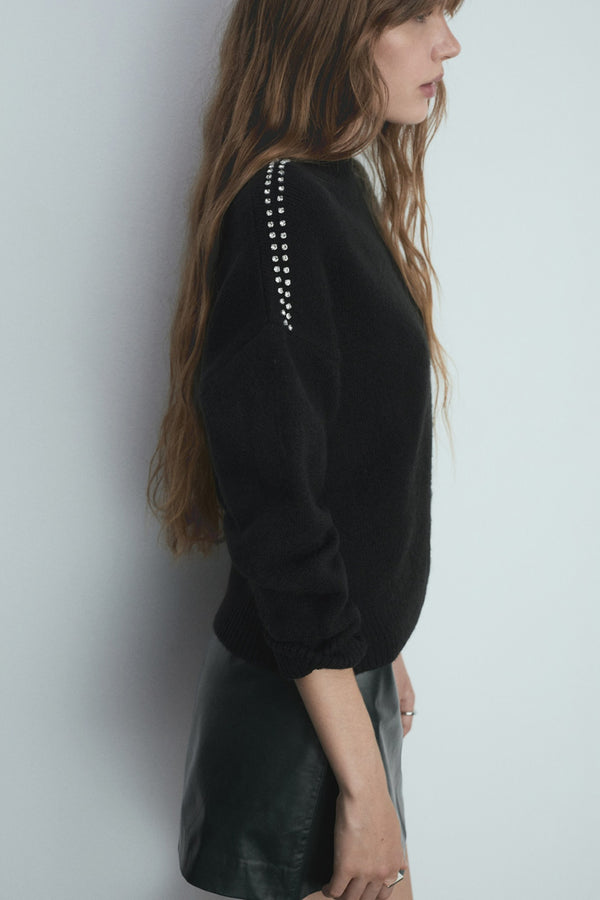 Pull col rond Multicolore - MANGO