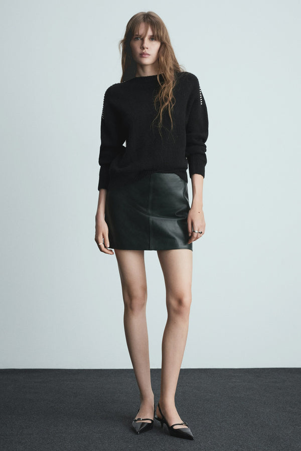 Pull col rond Multicolore - MANGO