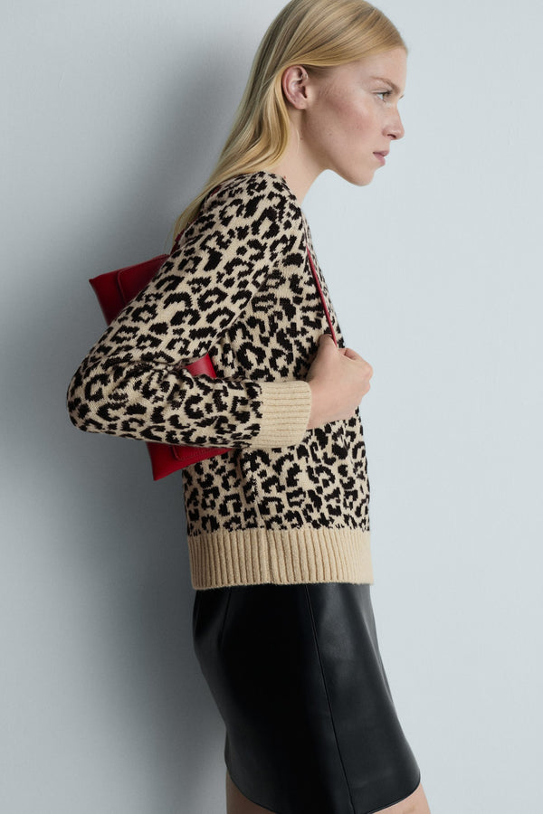 Pull col rond Blanc - MANGO