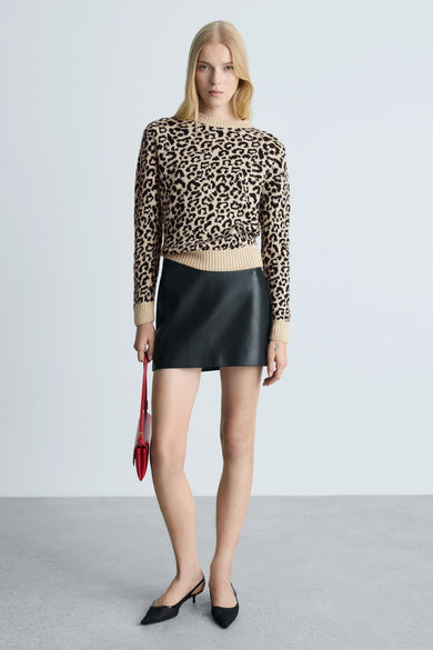 Pull col rond Blanc - MANGO