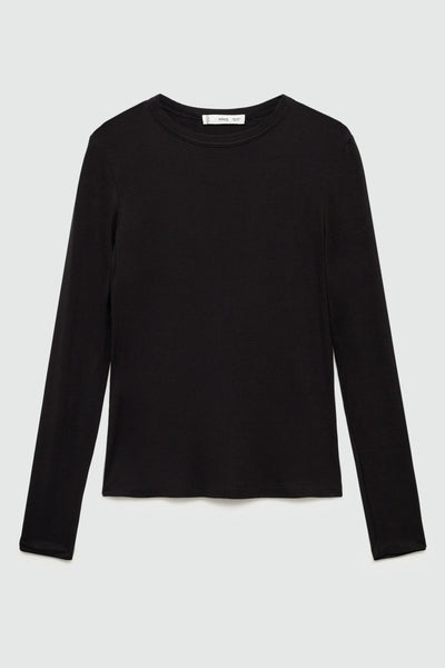 Top uni manches longues Multicolore - MANGO