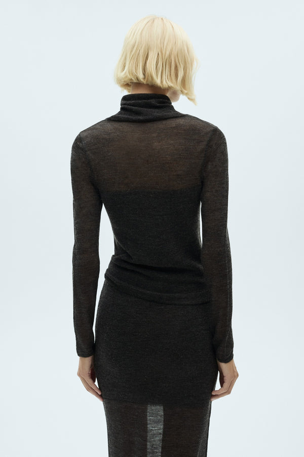 Pull col rond Noir - MANGO