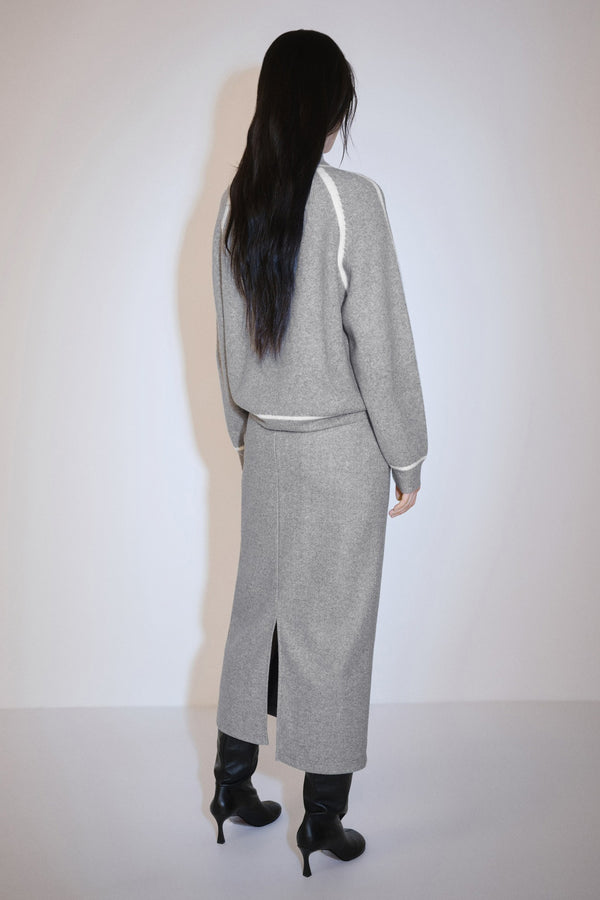 Pull col montant Brun - MANGO