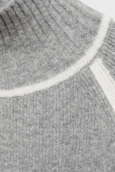 Pull col montant Brun - MANGO