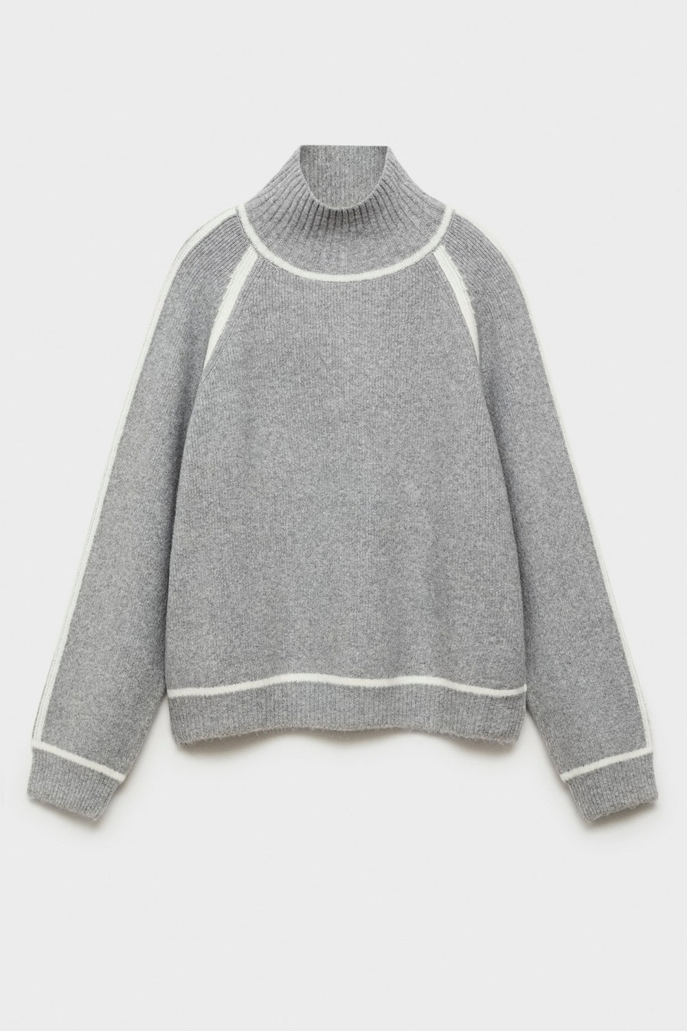 Pull col montant Brun - MANGO