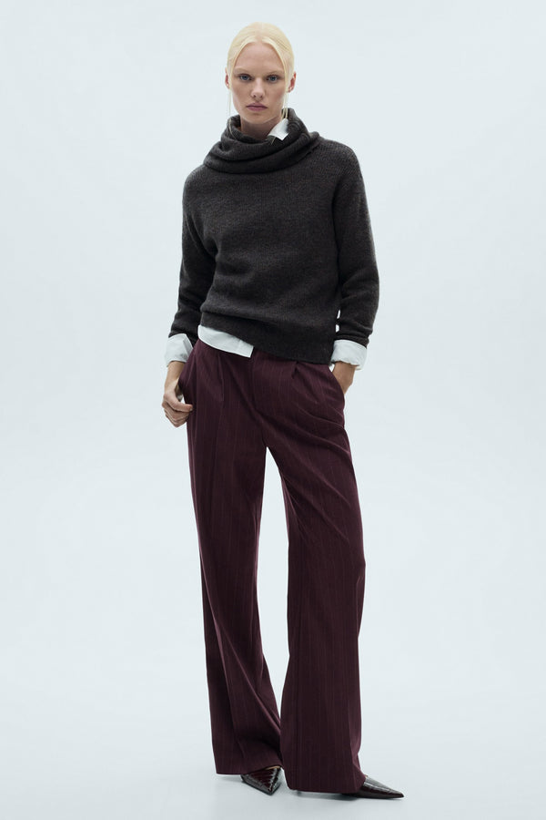 Pull col montant Noir - MANGO