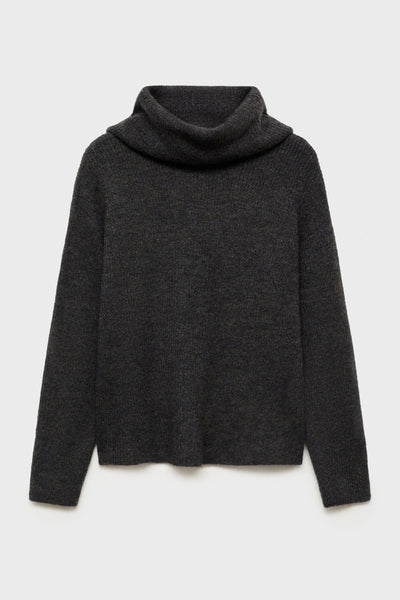 Pull col montant Noir - MANGO