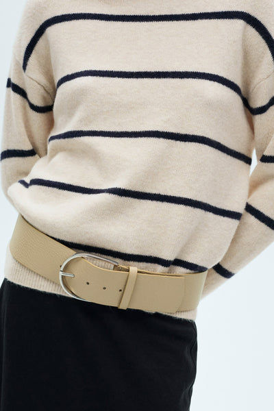 Pull col rond Brun - MANGO