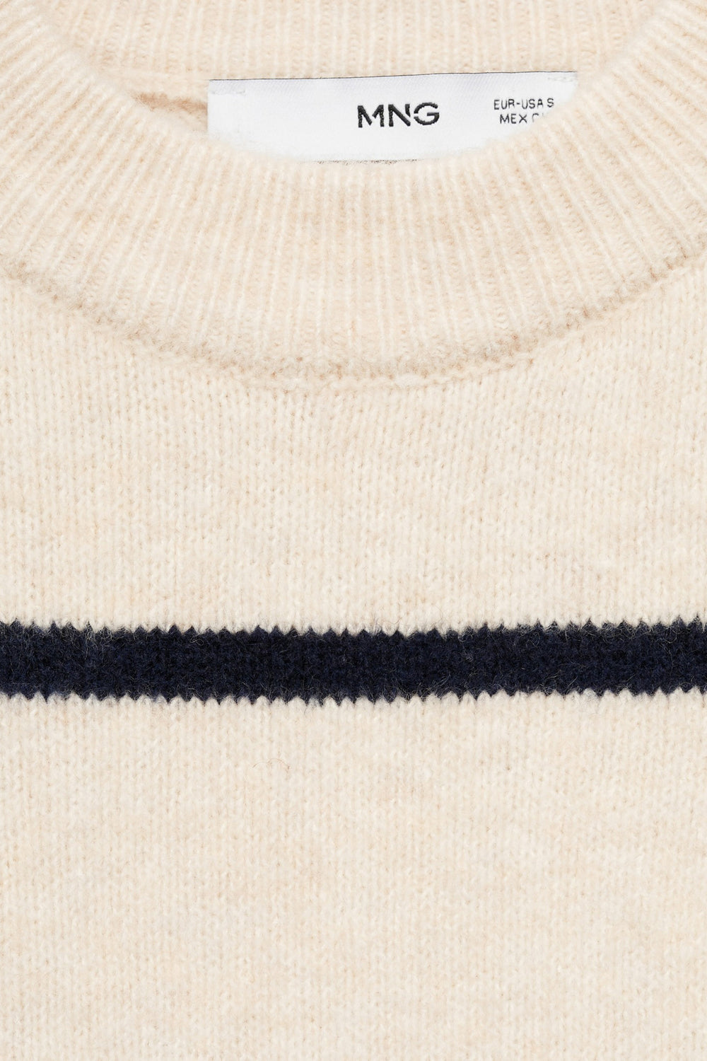 Pull col rond Brun - MANGO