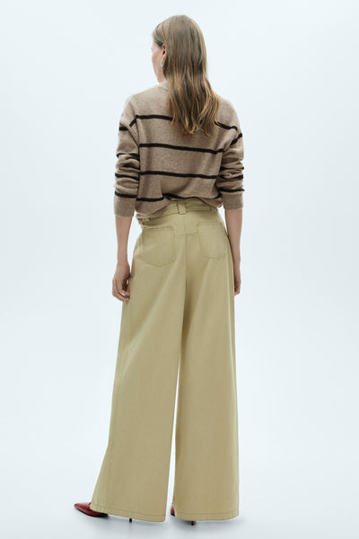 Pull col rond Brun - MANGO