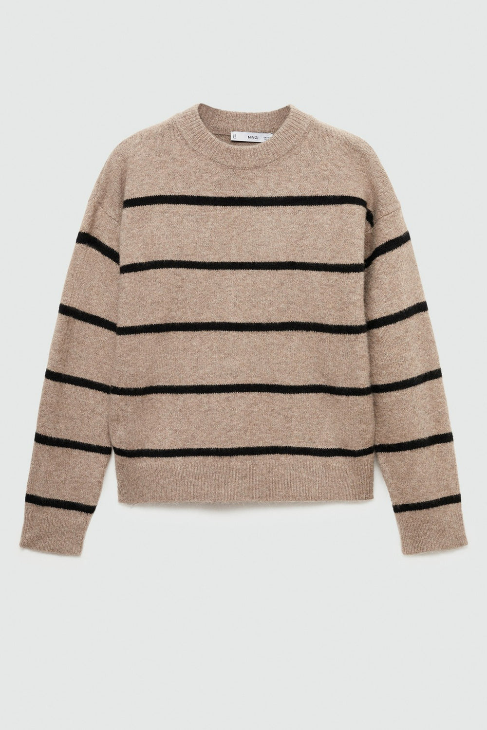 Pull col rond Brun - MANGO