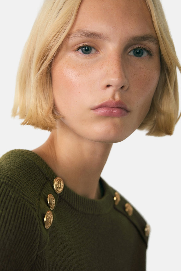 Pull col rond Brun - MANGO